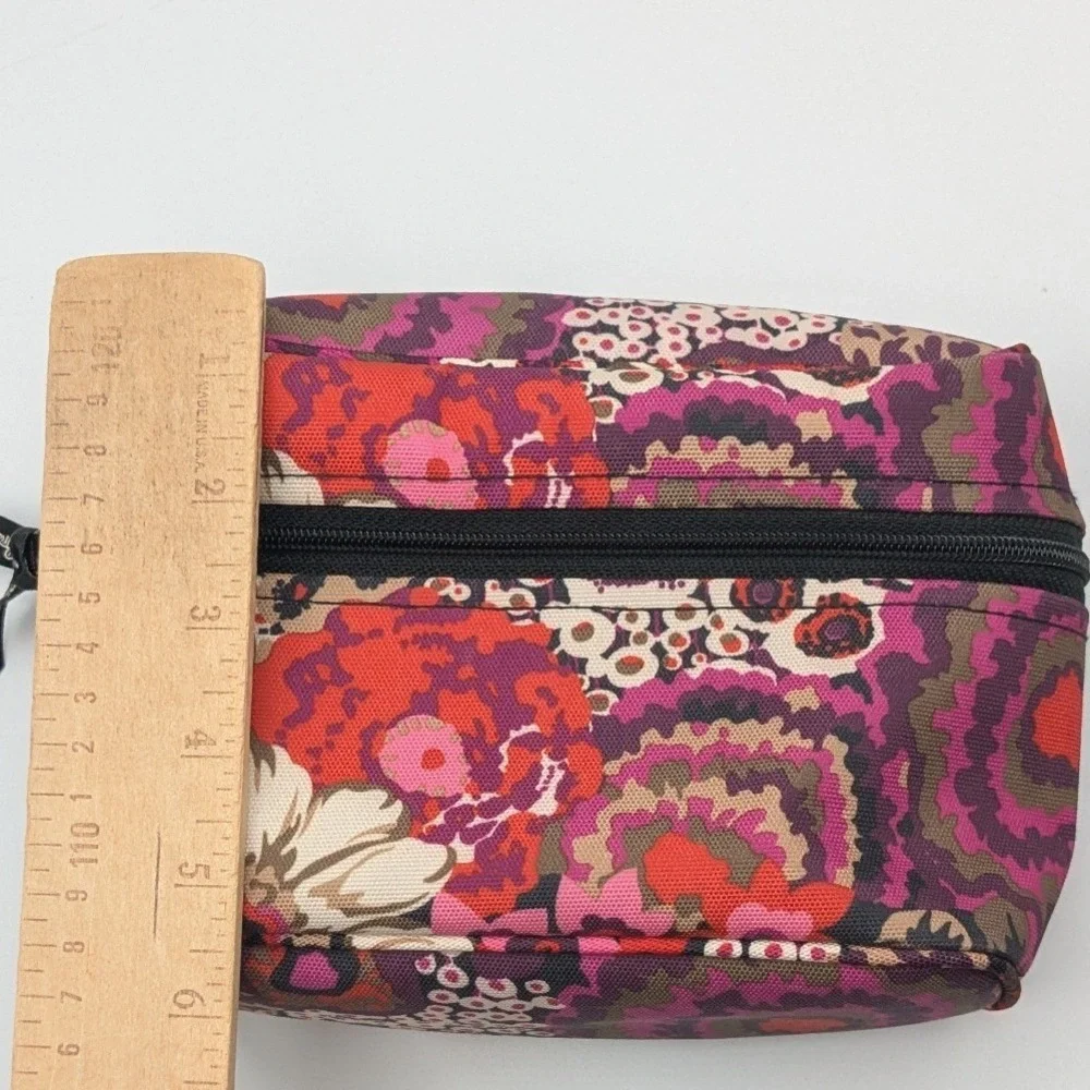 Vera Bradley Cosmetic Bag Makeup Pouch Floral Print‎ Zippered Pouch Organizer